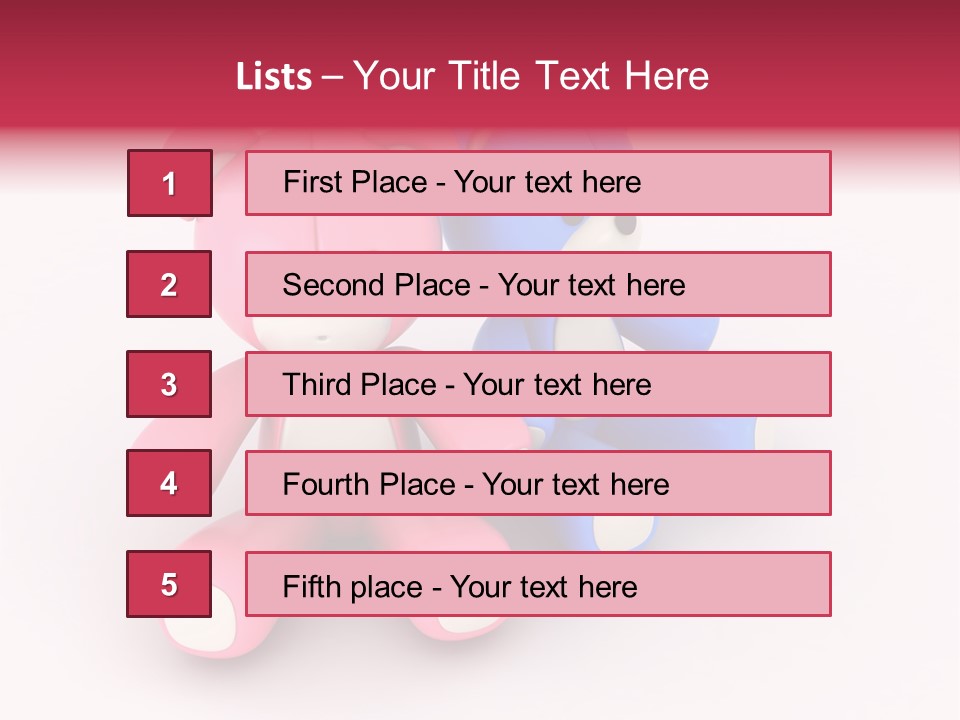 His Two Cartoon PowerPoint Template