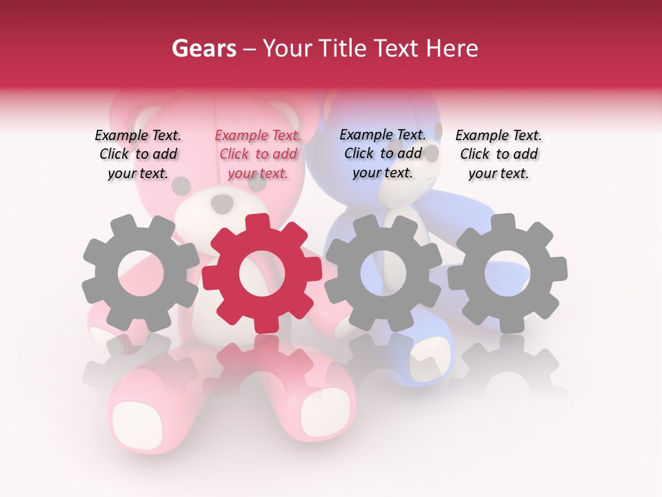 His Two Cartoon PowerPoint Template