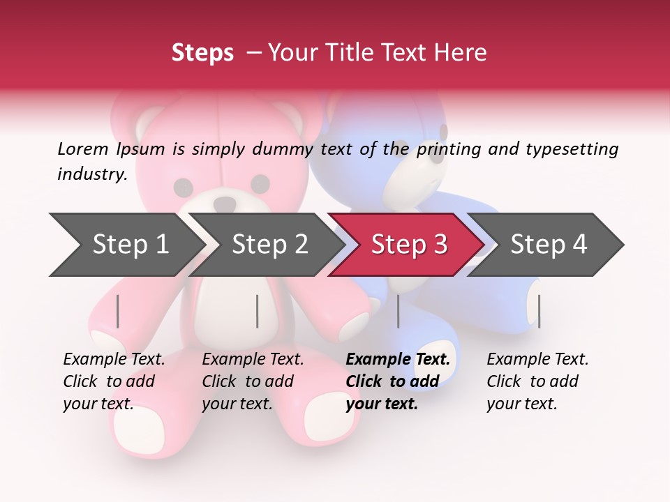 His Two Cartoon PowerPoint Template