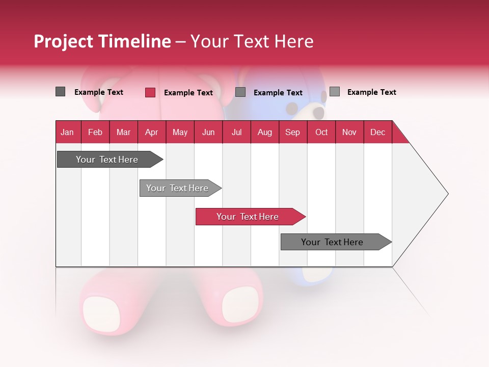 His Two Cartoon PowerPoint Template