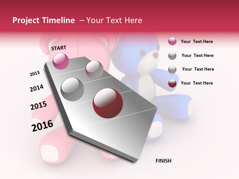 His Two Cartoon PowerPoint Template