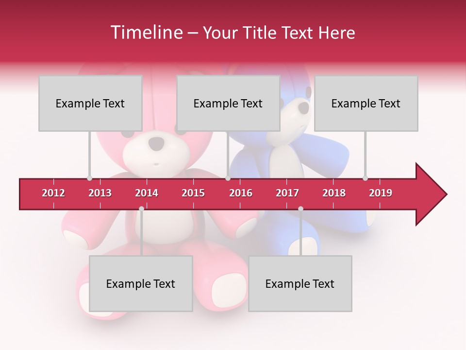 His Two Cartoon PowerPoint Template