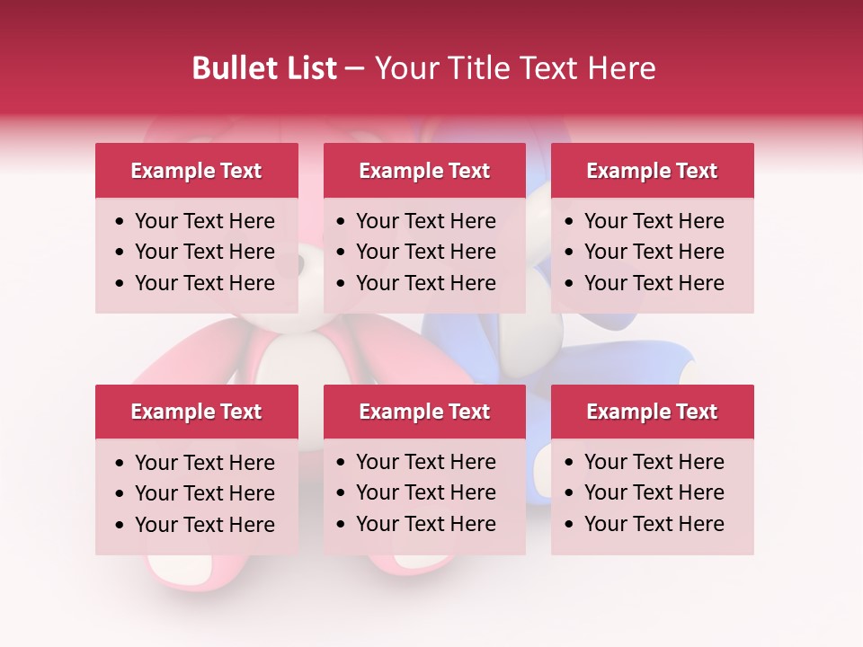 His Two Cartoon PowerPoint Template