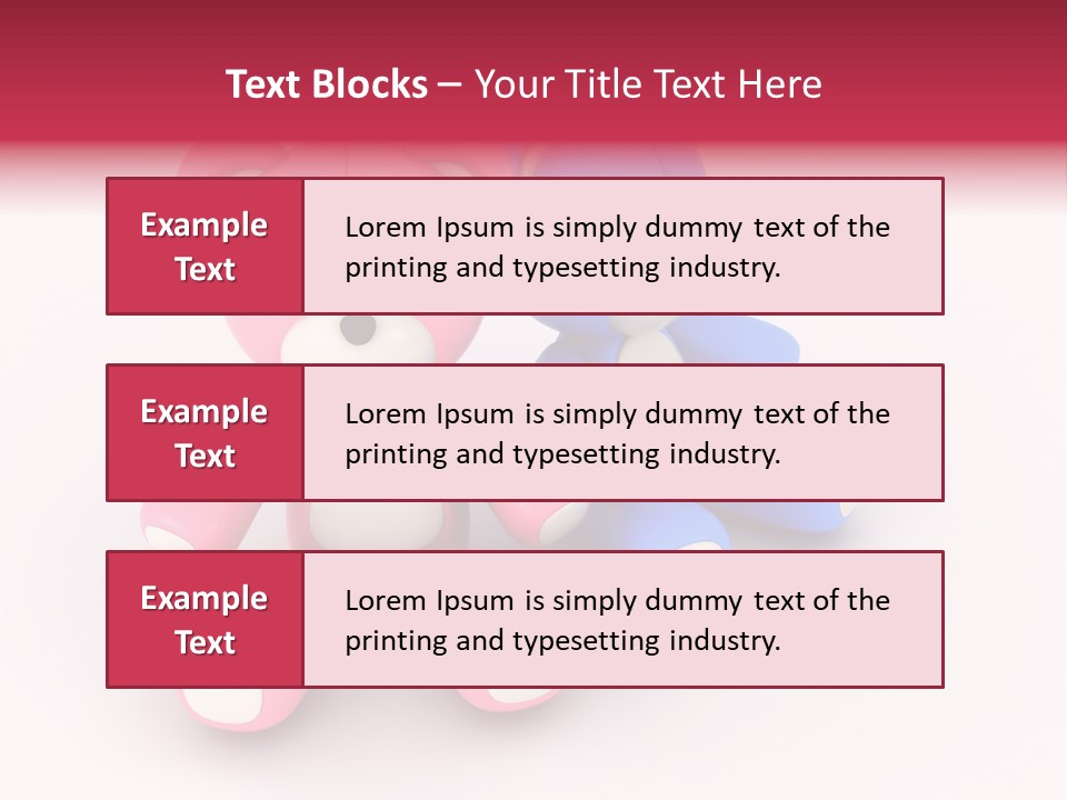 His Two Cartoon PowerPoint Template