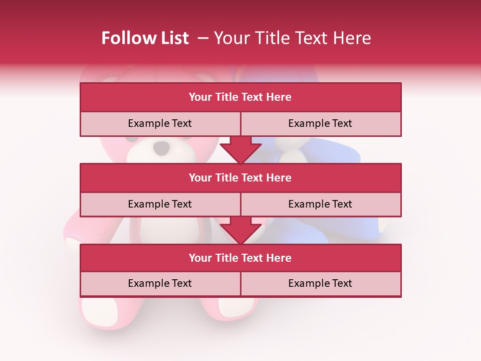 His Two Cartoon PowerPoint Template