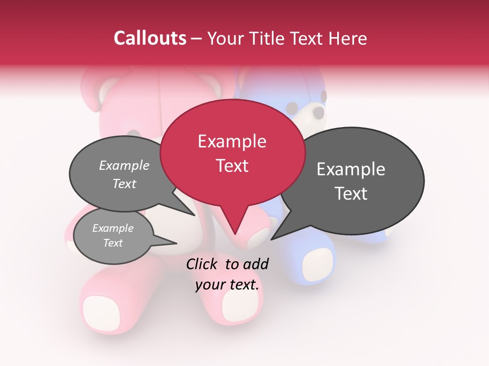 His Two Cartoon PowerPoint Template