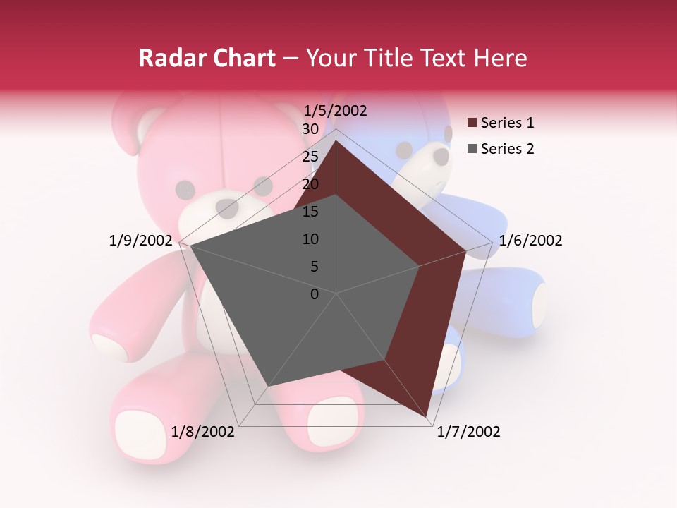 His Two Cartoon PowerPoint Template