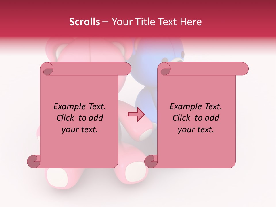 His Two Cartoon PowerPoint Template