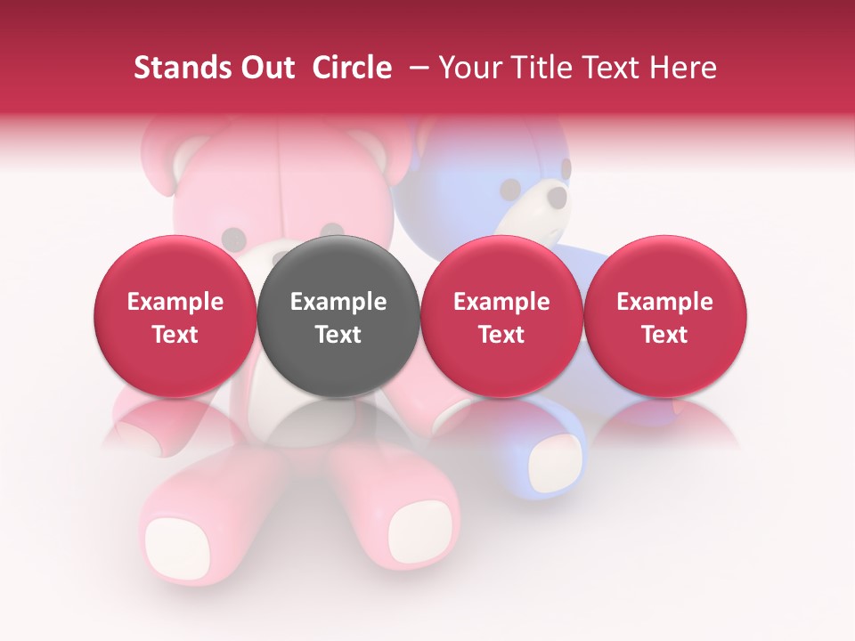 His Two Cartoon PowerPoint Template