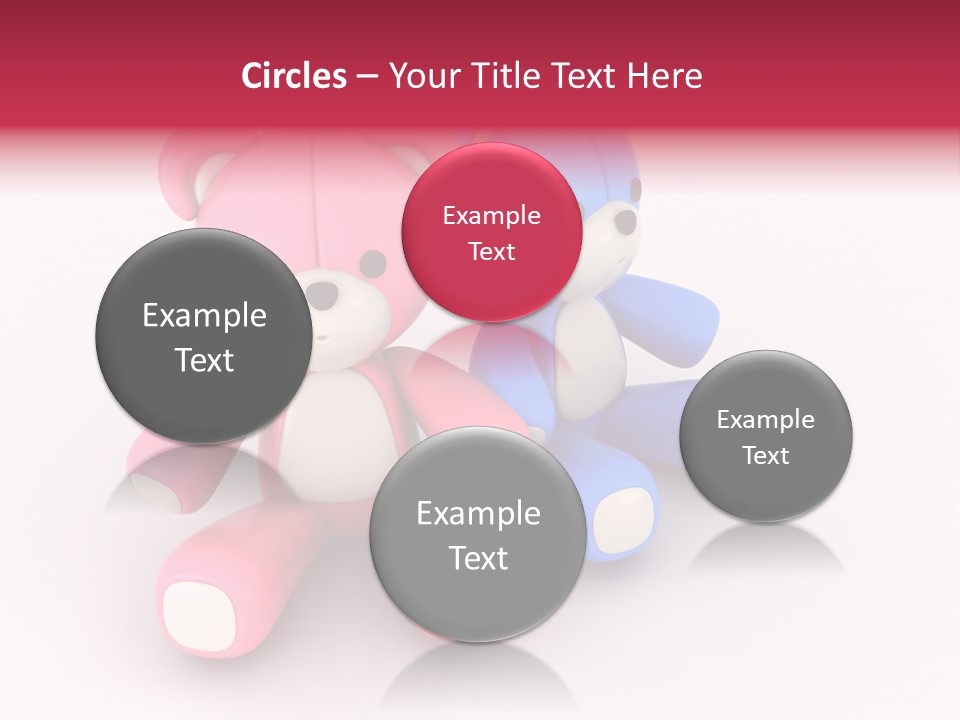 His Two Cartoon PowerPoint Template