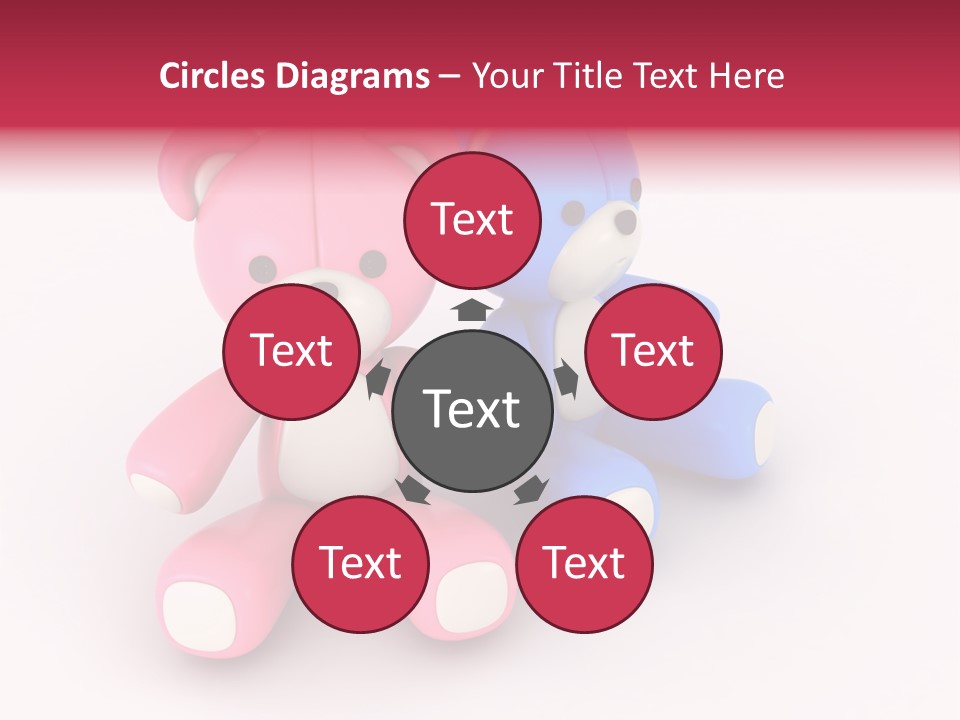 His Two Cartoon PowerPoint Template