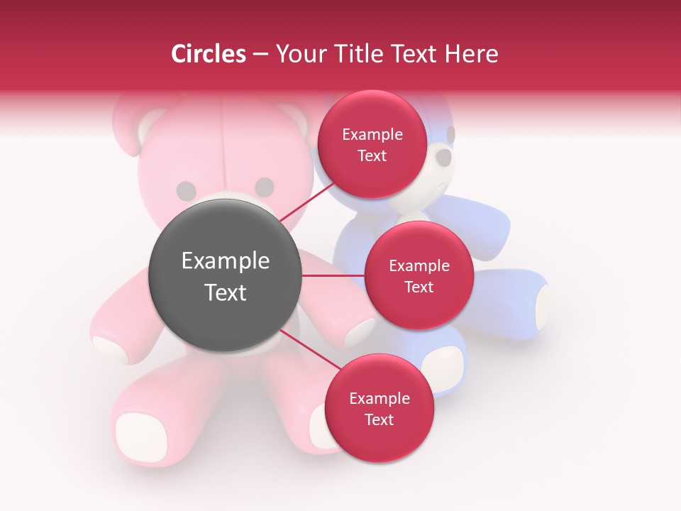 His Two Cartoon PowerPoint Template