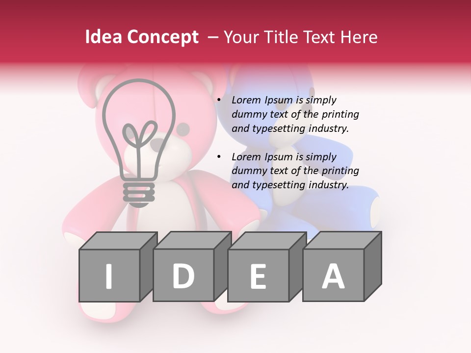 His Two Cartoon PowerPoint Template