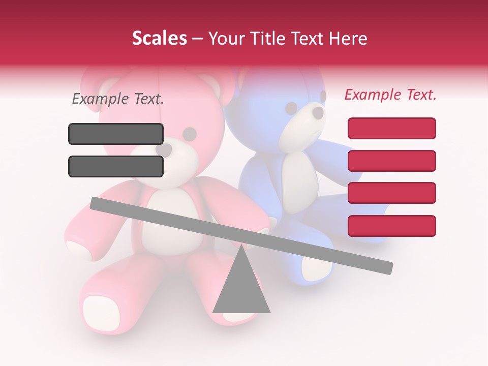 His Two Cartoon PowerPoint Template