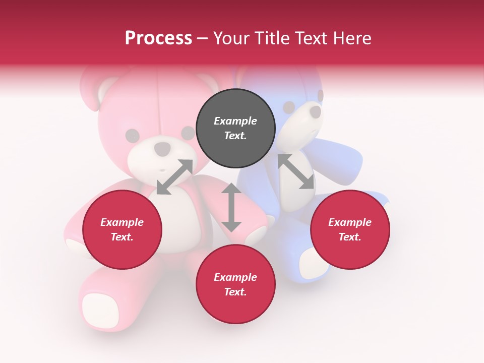 His Two Cartoon PowerPoint Template