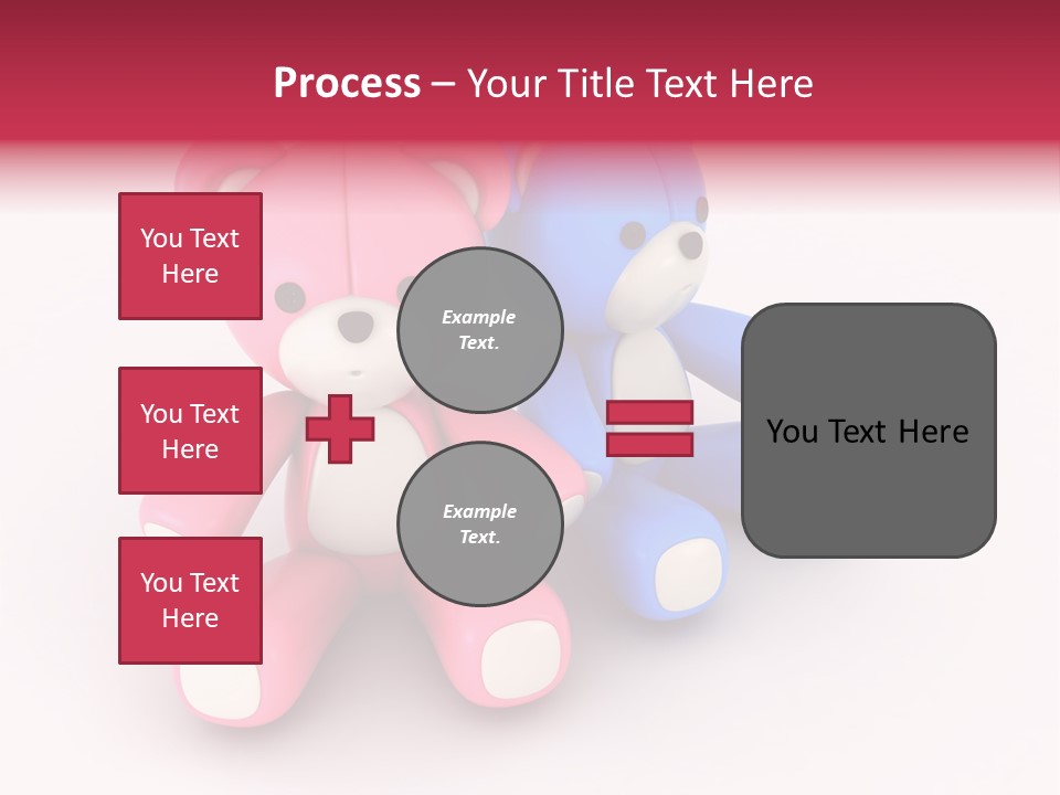 His Two Cartoon PowerPoint Template