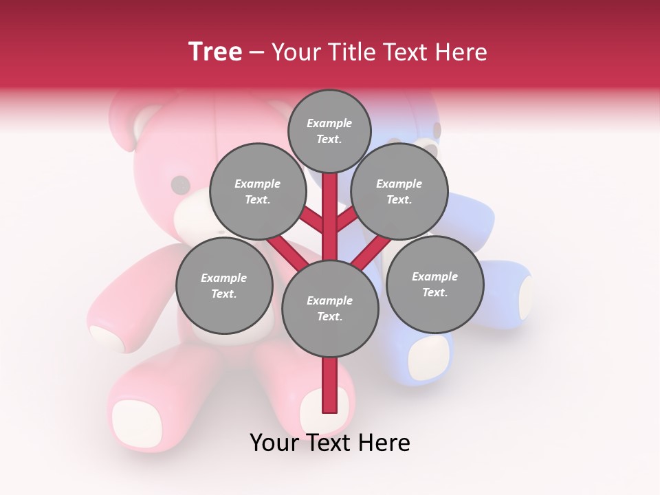 His Two Cartoon PowerPoint Template