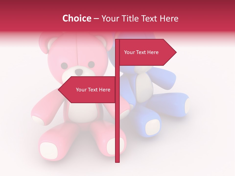 His Two Cartoon PowerPoint Template