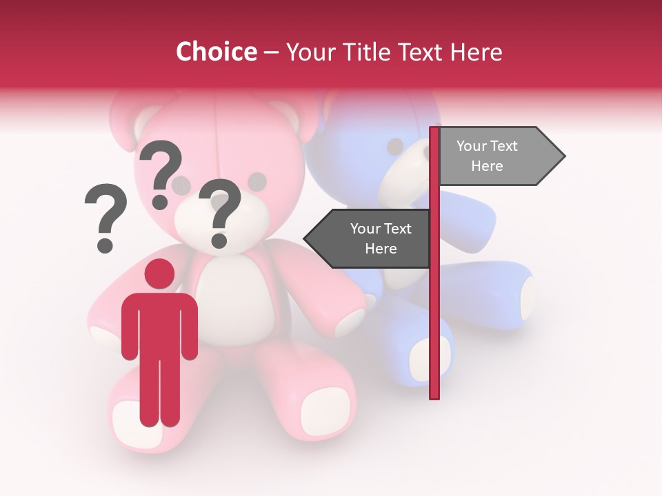 His Two Cartoon PowerPoint Template