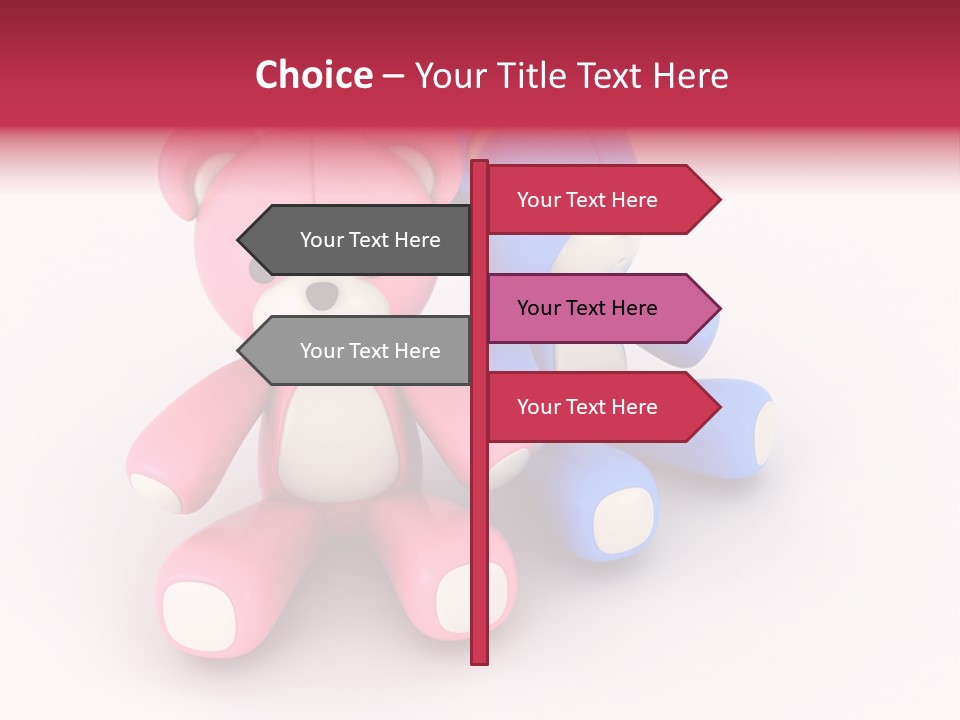 His Two Cartoon PowerPoint Template