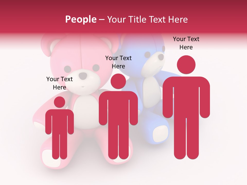 His Two Cartoon PowerPoint Template