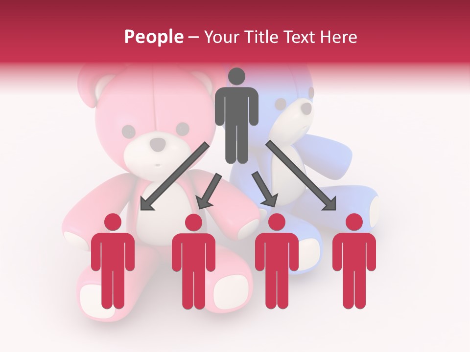 His Two Cartoon PowerPoint Template