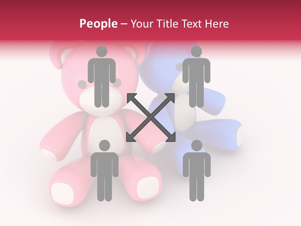 His Two Cartoon PowerPoint Template