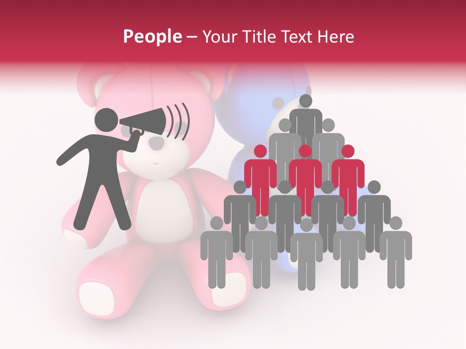 His Two Cartoon PowerPoint Template