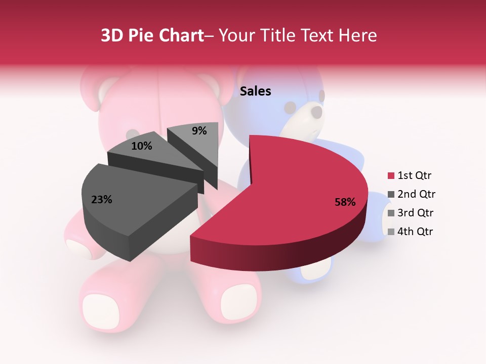 His Two Cartoon PowerPoint Template