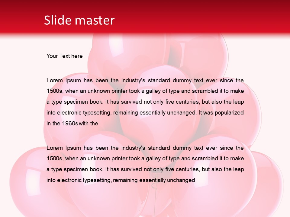 Bunch Decoration Birthday PowerPoint Template