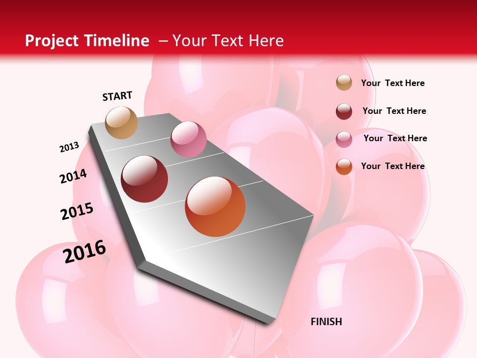 Bunch Decoration Birthday PowerPoint Template