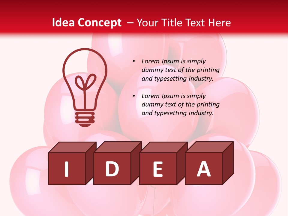 Bunch Decoration Birthday PowerPoint Template