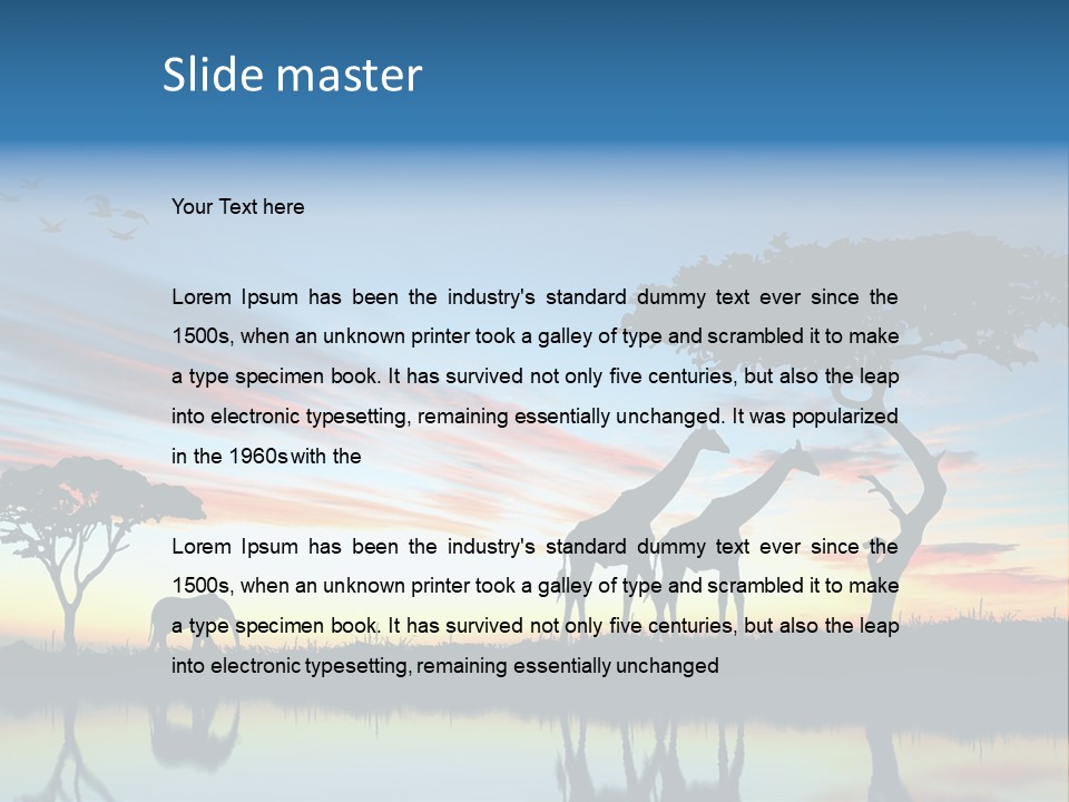 Journey Black Kenya PowerPoint Template