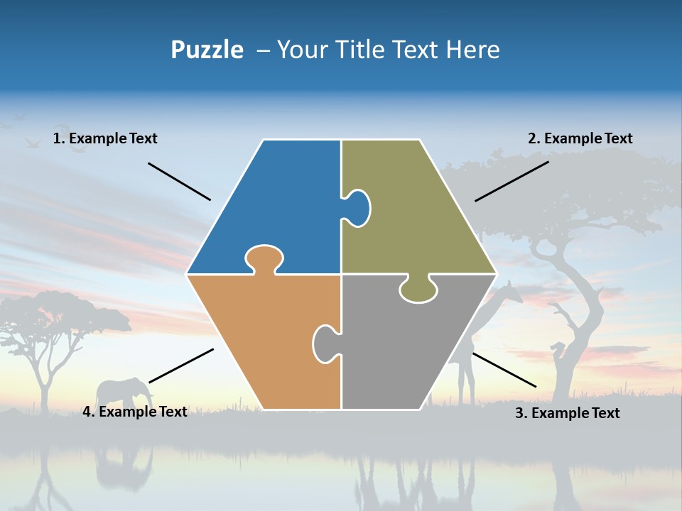 Journey Black Kenya PowerPoint Template