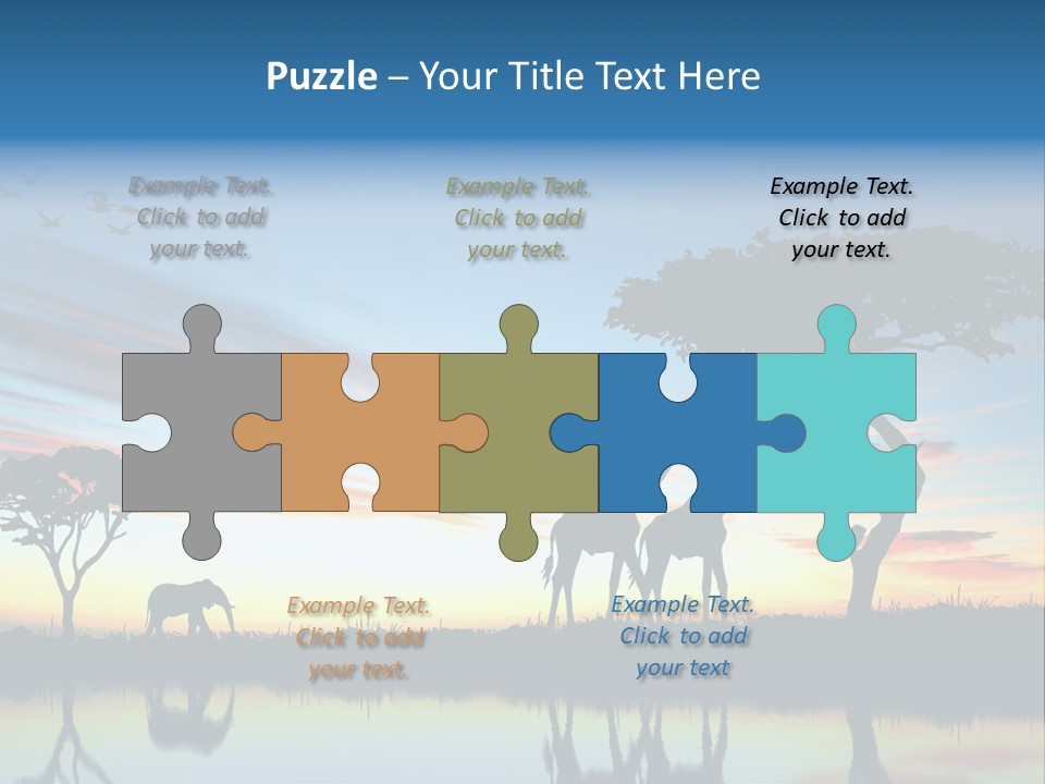 Journey Black Kenya PowerPoint Template