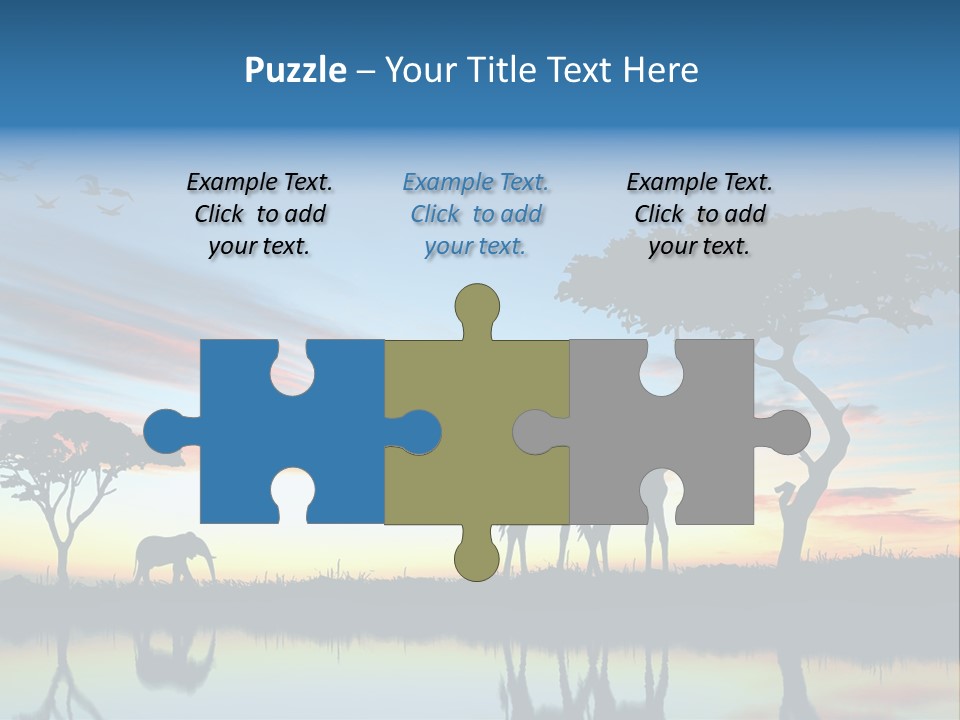 Journey Black Kenya PowerPoint Template