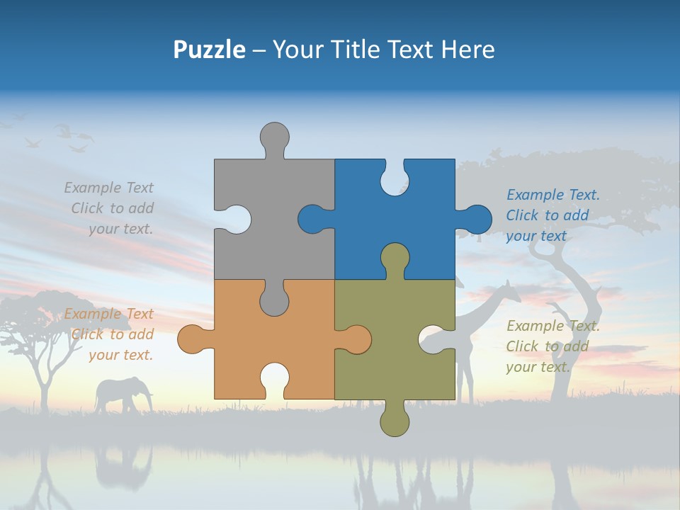 Journey Black Kenya PowerPoint Template