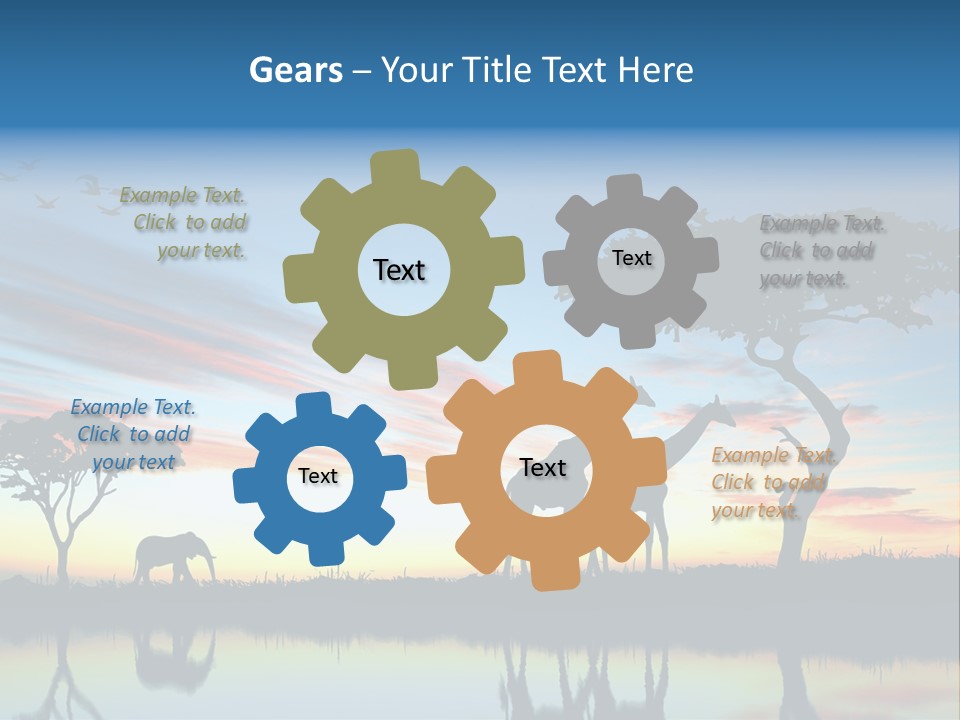 Journey Black Kenya PowerPoint Template