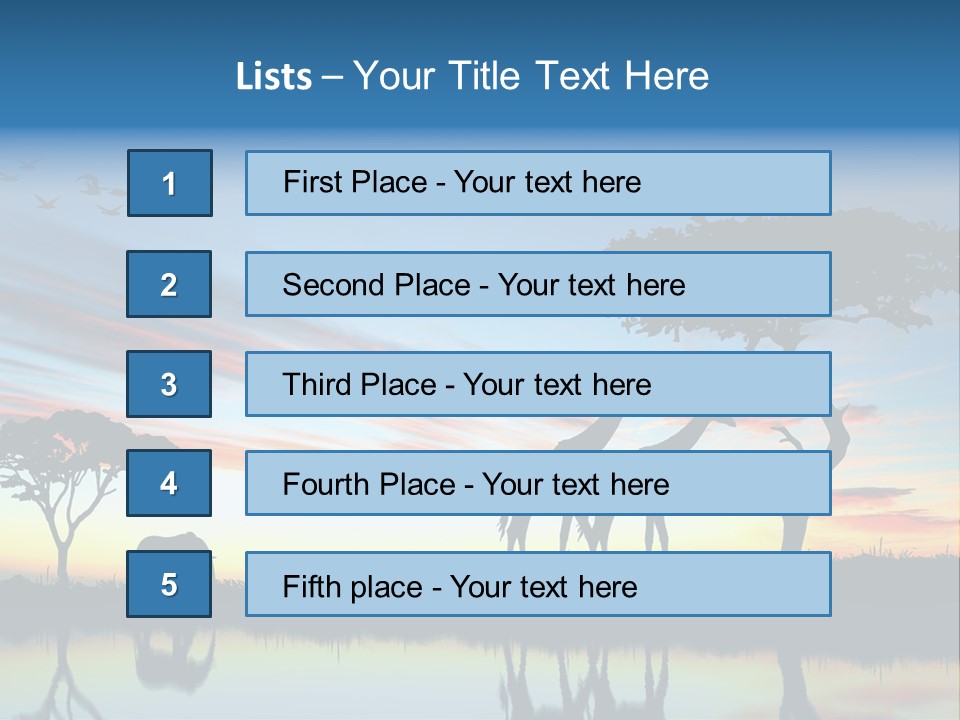 Journey Black Kenya PowerPoint Template
