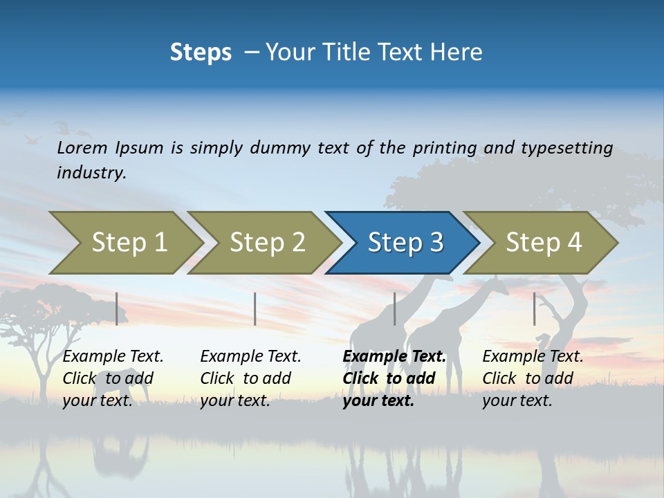 Journey Black Kenya PowerPoint Template