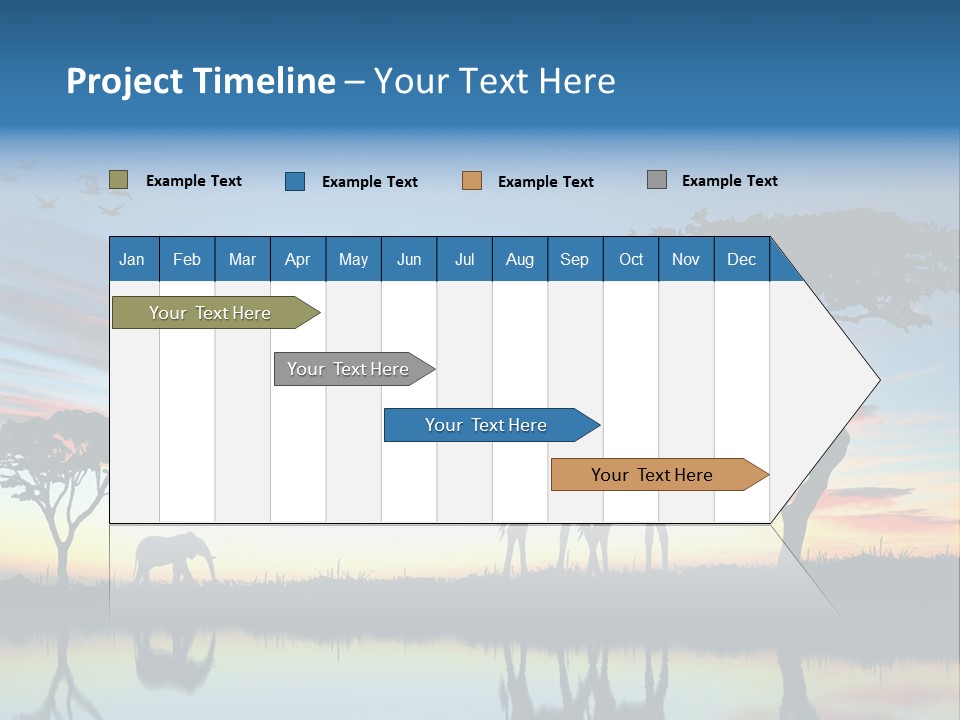 Journey Black Kenya PowerPoint Template