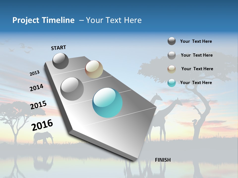 Journey Black Kenya PowerPoint Template