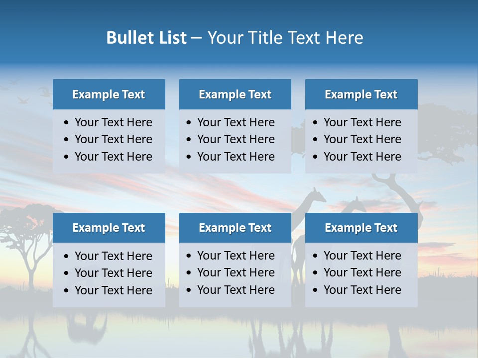 Journey Black Kenya PowerPoint Template