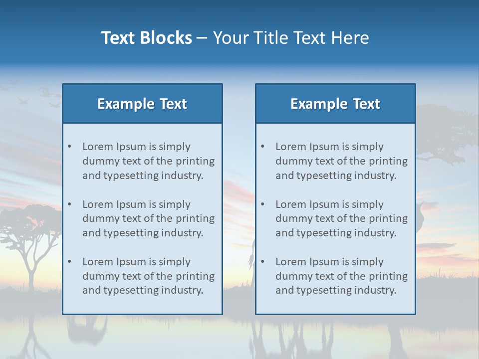 Journey Black Kenya PowerPoint Template
