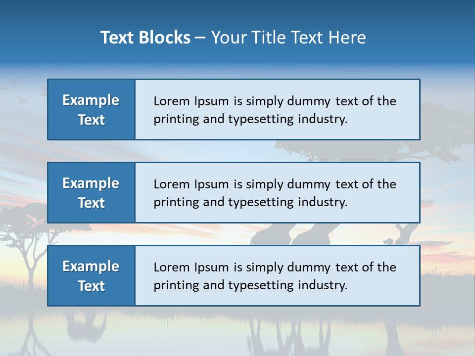 Journey Black Kenya PowerPoint Template