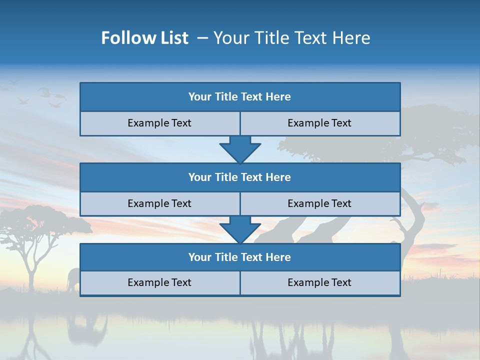 Journey Black Kenya PowerPoint Template