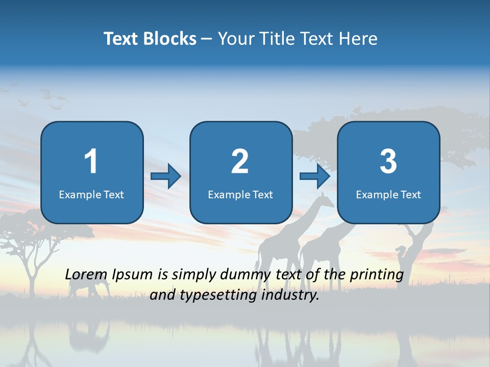 Journey Black Kenya PowerPoint Template