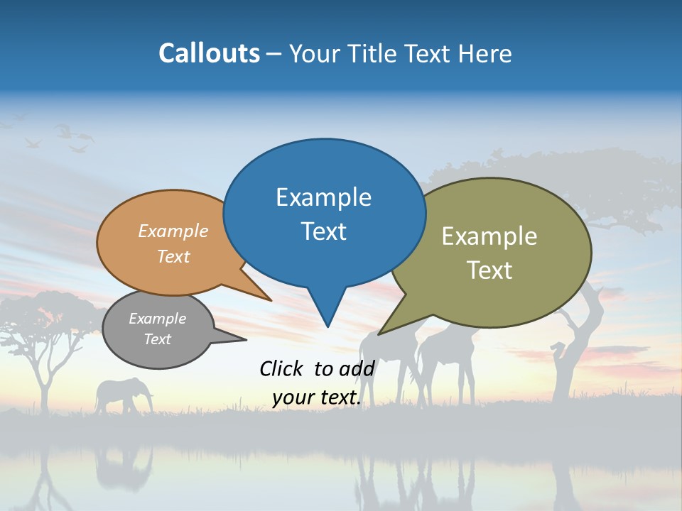 Journey Black Kenya PowerPoint Template