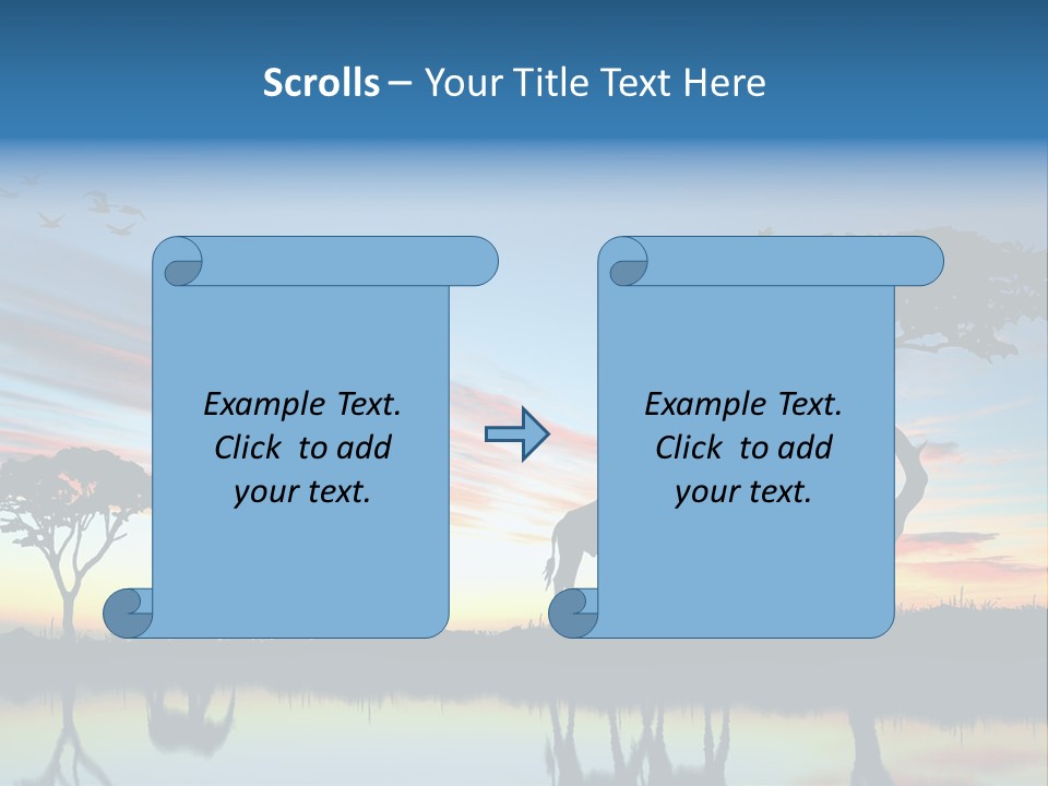Journey Black Kenya PowerPoint Template