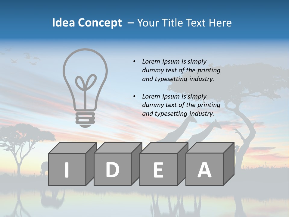 Journey Black Kenya PowerPoint Template